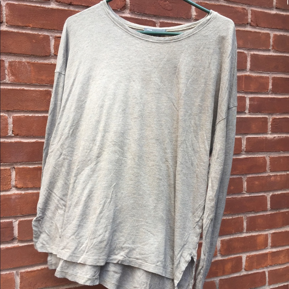 Vince Cozy Crewneck Long-Sleeve Tee